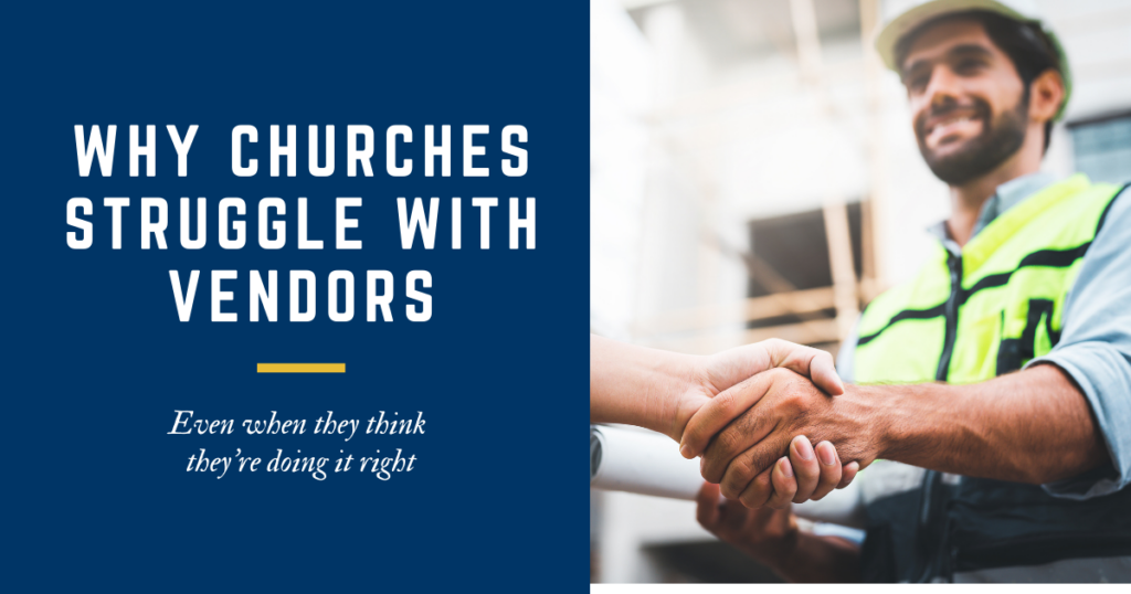 man with a construction vest and hard hat shaking hands